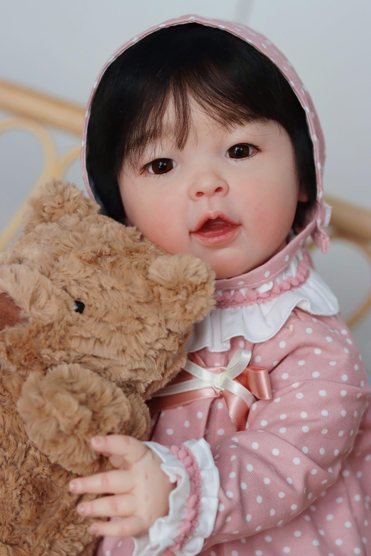 Ethnic Fashion Model - Meilian ตุ๊กตาเด็กทารก Reborn ตุ๊กตาสําเร็จรูปด้วยผม Rooted Soft