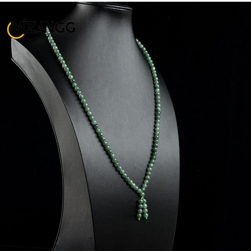สร้อยคอหยกธรรมชาติสไตล์พม่าเกร - Ethnic Fashion For Ladies บทวิจารณ์และราคา