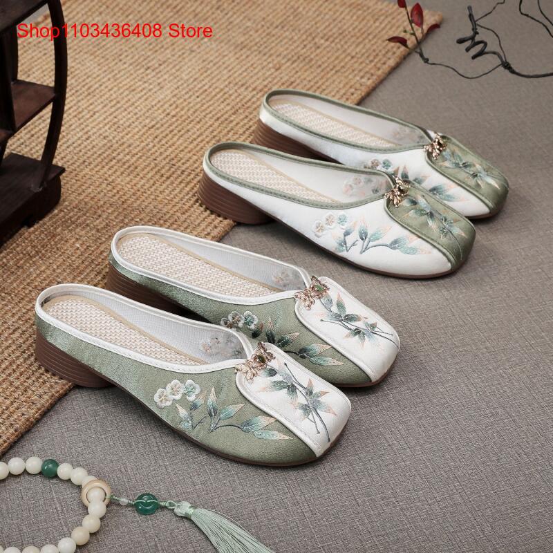 รองเท้าแตะปักลายใหม่สำหรับใส่ใ - Ethnic Fashion Style บทวิจารณ์และราคา