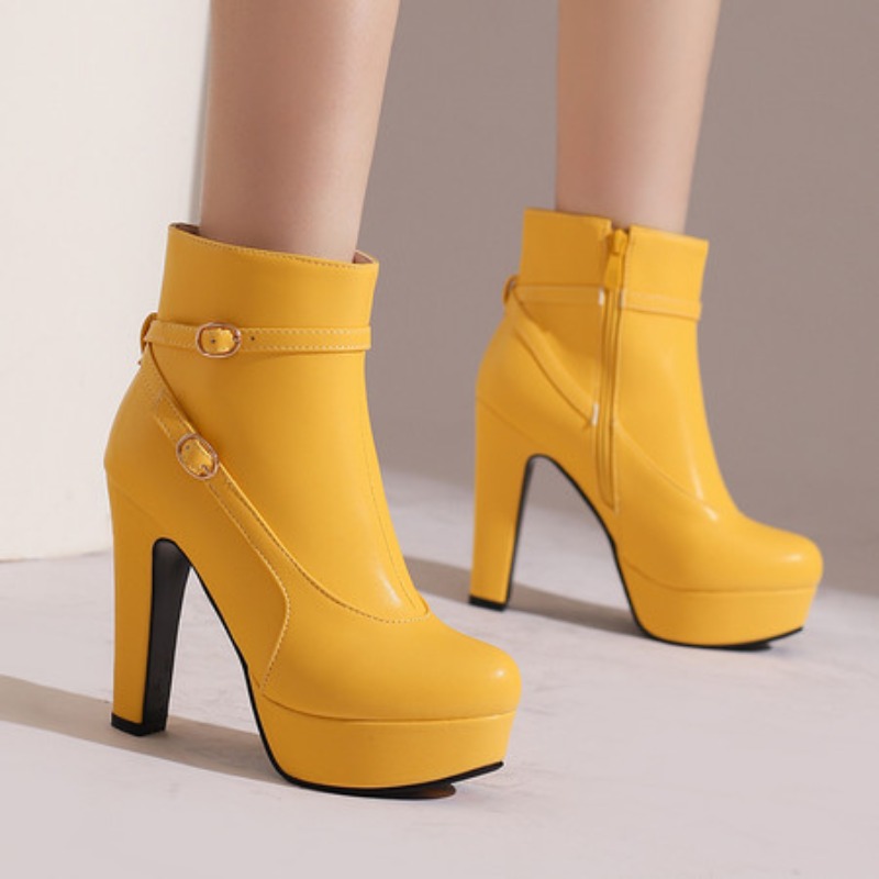 รองเท้าบูทแฟชั่นผู้หญิงแบบสั้น - Ethnic Fashion บทวิจารณ์และราคา