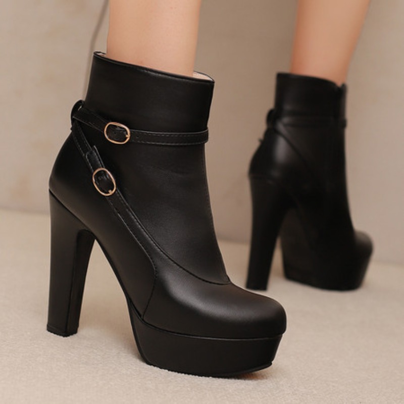 รองเท้าบูทแฟชั่นผู้หญิงแบบสั้น - Ethnic Fashion บทวิจารณ์และราคา