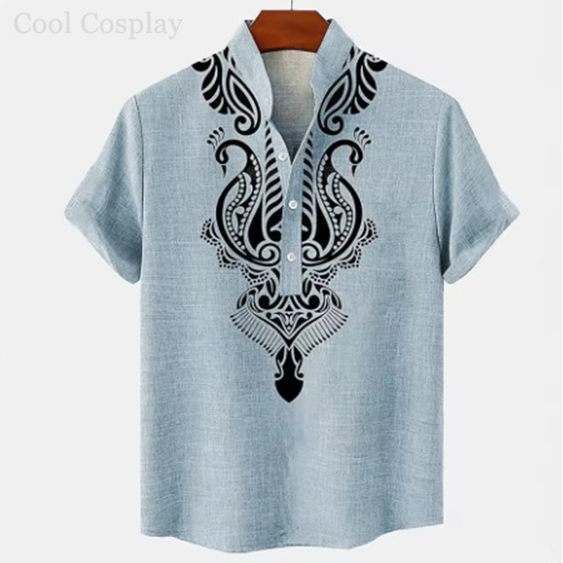 เสื้อเชิ้ตเฮนลีย์สไตล์เรโทรสำห - Ethnic Fashion Style บทวิจารณ์และราคา