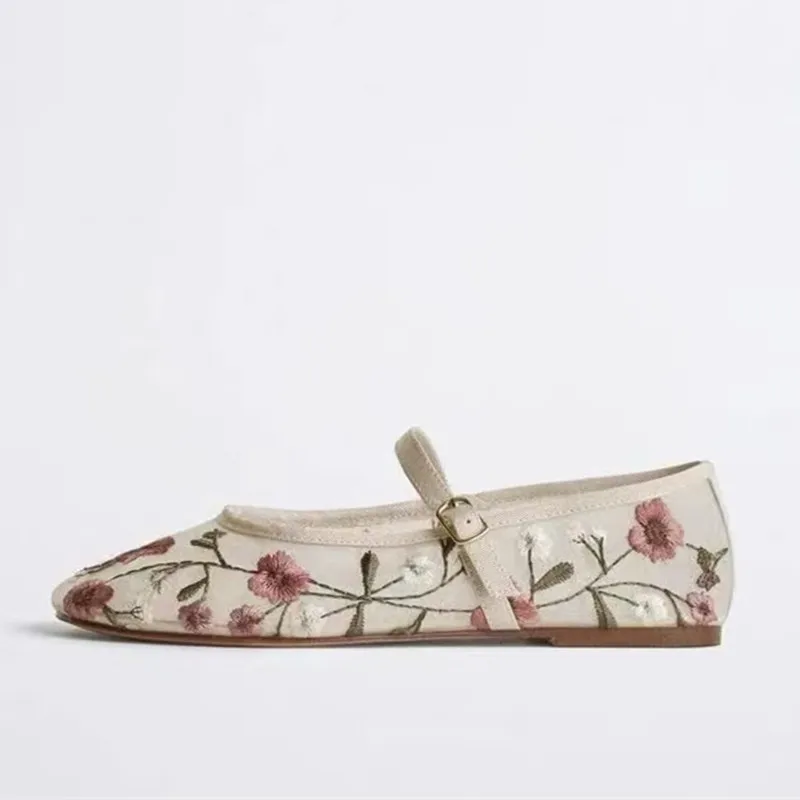 ตาข่ายปัก Leisure Ballet Flats - Ethnic Fashion Brand บทวิจารณ์และราคา