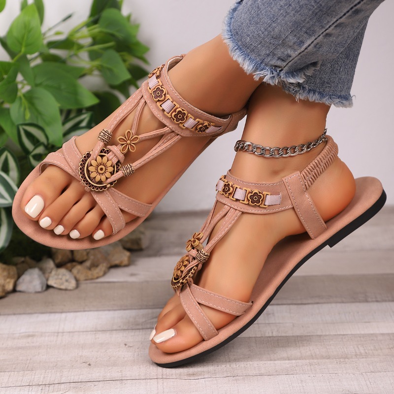 Vintage Ethnic Wind Soft Sole  - Ethnic Fashion บทวิจารณ์และราคา