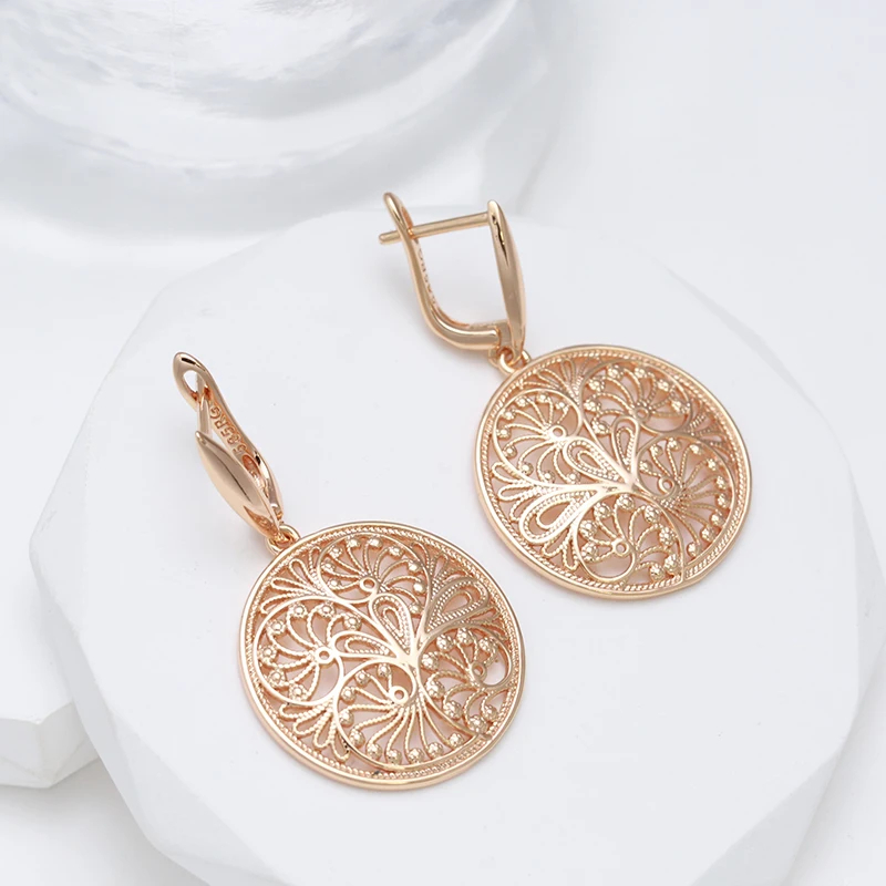 WBmqda ดอกไม้โลหะกลวงต่างหูรูป - Ethnic Fashion In Dubai บทวิจารณ์และราคา