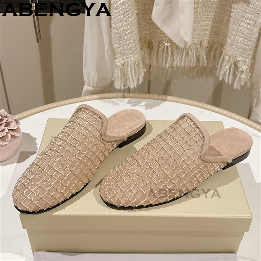 รองเท้าสลิปเปอร์แบบสวมหัวมน ผ้ - Ethnic Fashion บทวิจารณ์และราคา