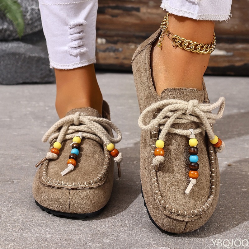 รองเท้าโลฟเฟอร์ผู้หญิงสไตล์ลำล - Ethnic Fashion Style บทวิจารณ์และราคา