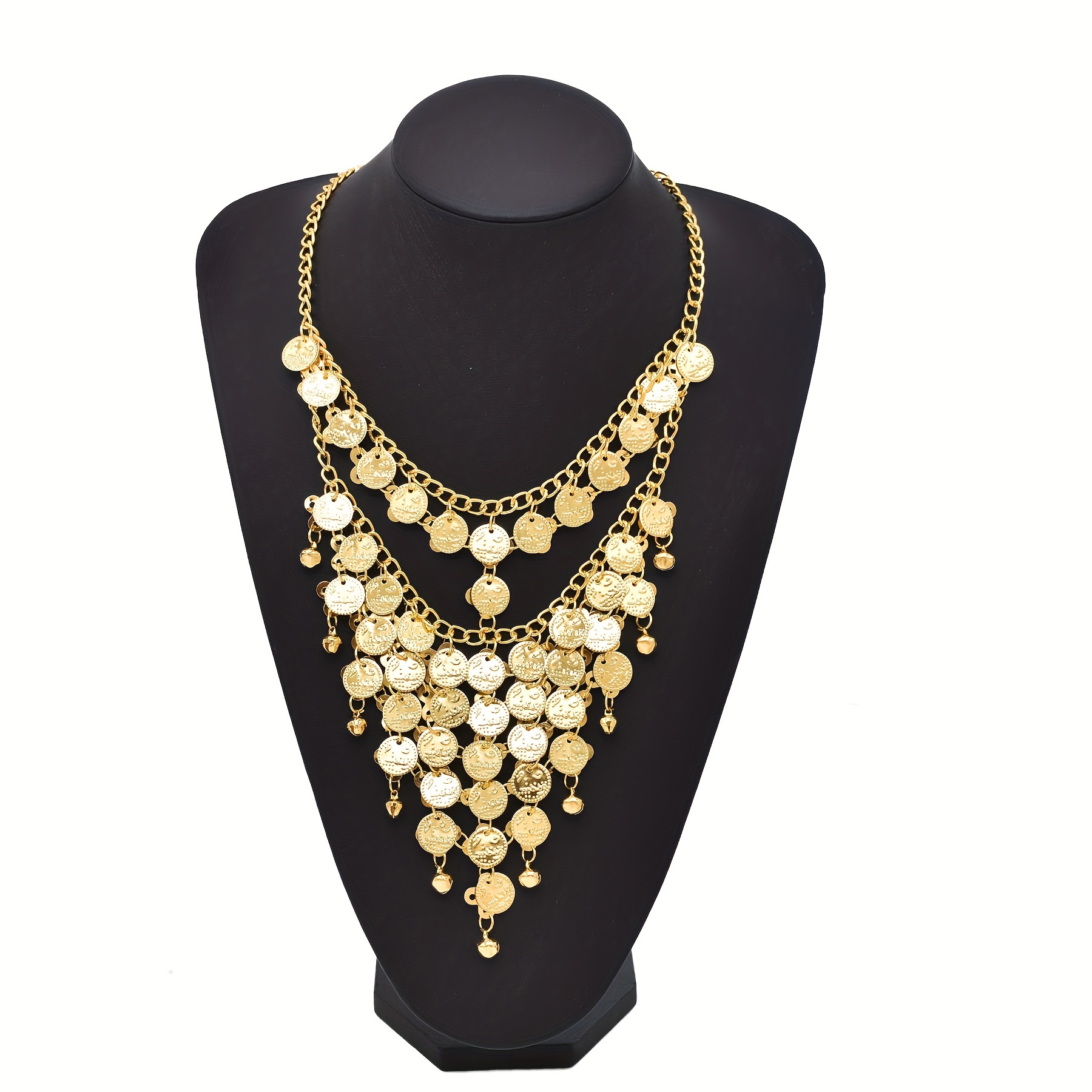 สีทองเหรียญโซ่ยาวพู่สร้อยคอเส้ - Ethnic Fashion Co In บทวิจารณ์และราคา