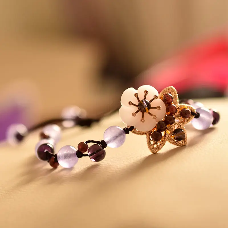 สร้อยข้อมือคริสตัลสไตล์โมริ สา - Ethnic Fashion Style บทวิจารณ์และราคา