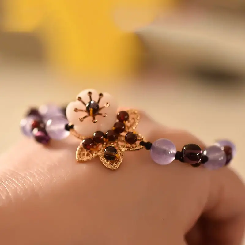 สร้อยข้อมือคริสตัลสไตล์โมริ สา - Ethnic Fashion Style บทวิจารณ์และราคา