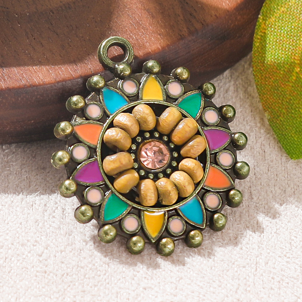 จี้ห้อยทรงกลมเคลือบสีสไตล์โบฮี - Ethnic Fashion For Ladies บทวิจารณ์และราคา