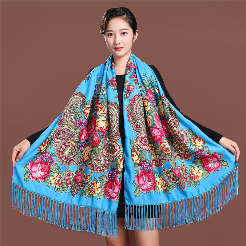 สไตล์รัสเซียหรูหราดอกไม้พิมพ์ผ - Ethnic Fashion For Ladies บทวิจารณ์และราคา