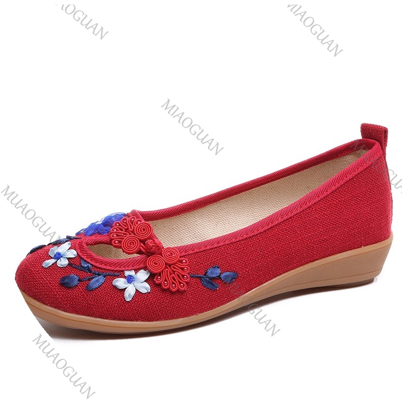 รองเท้าส้นเตารีดปักลายสำหรับผู - Ethnic Fashion บทวิจารณ์และราคา