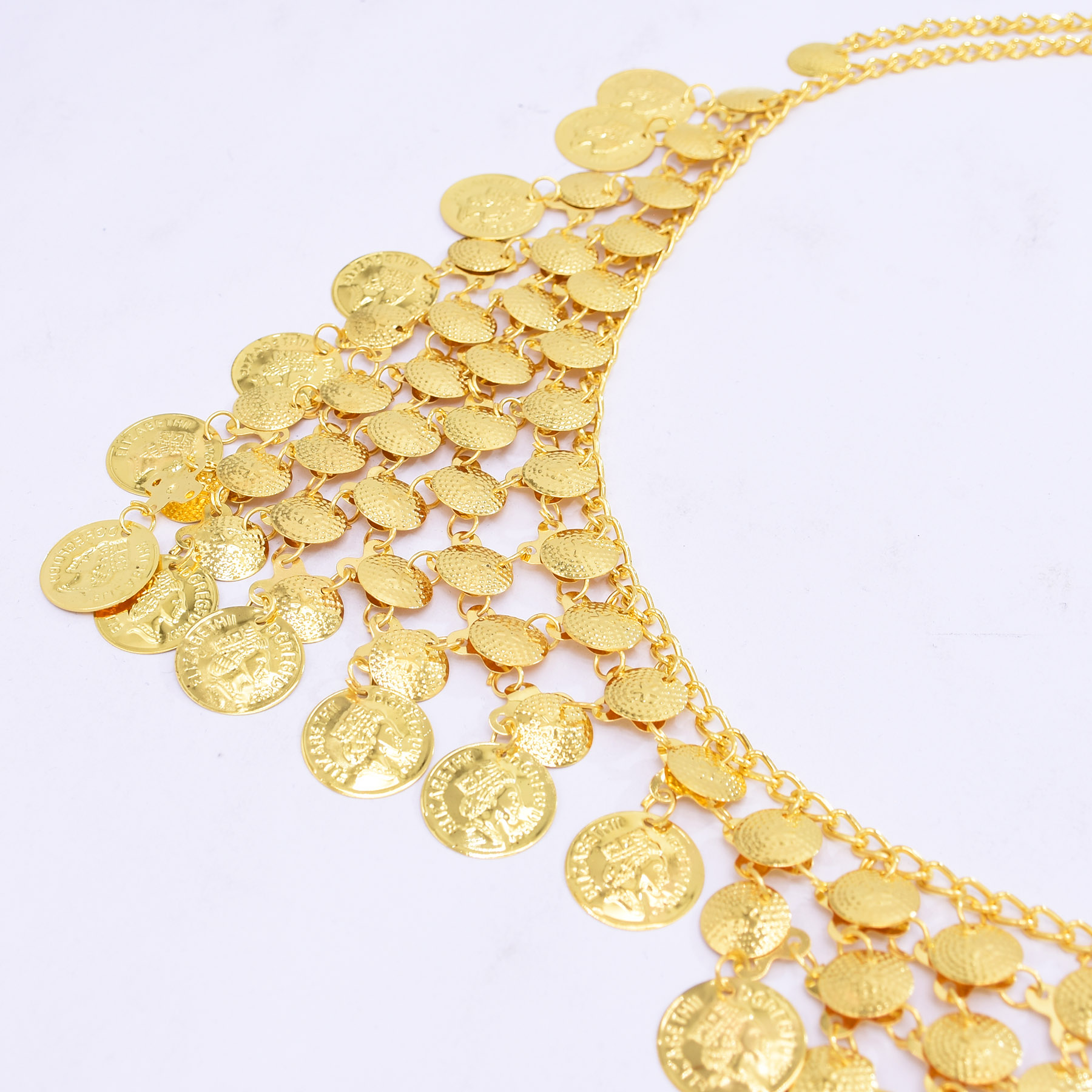 สร้อยคาดเอวเหรียญทองหรูหราทันส - Ethnic Fashion Co In บทวิจารณ์และราคา