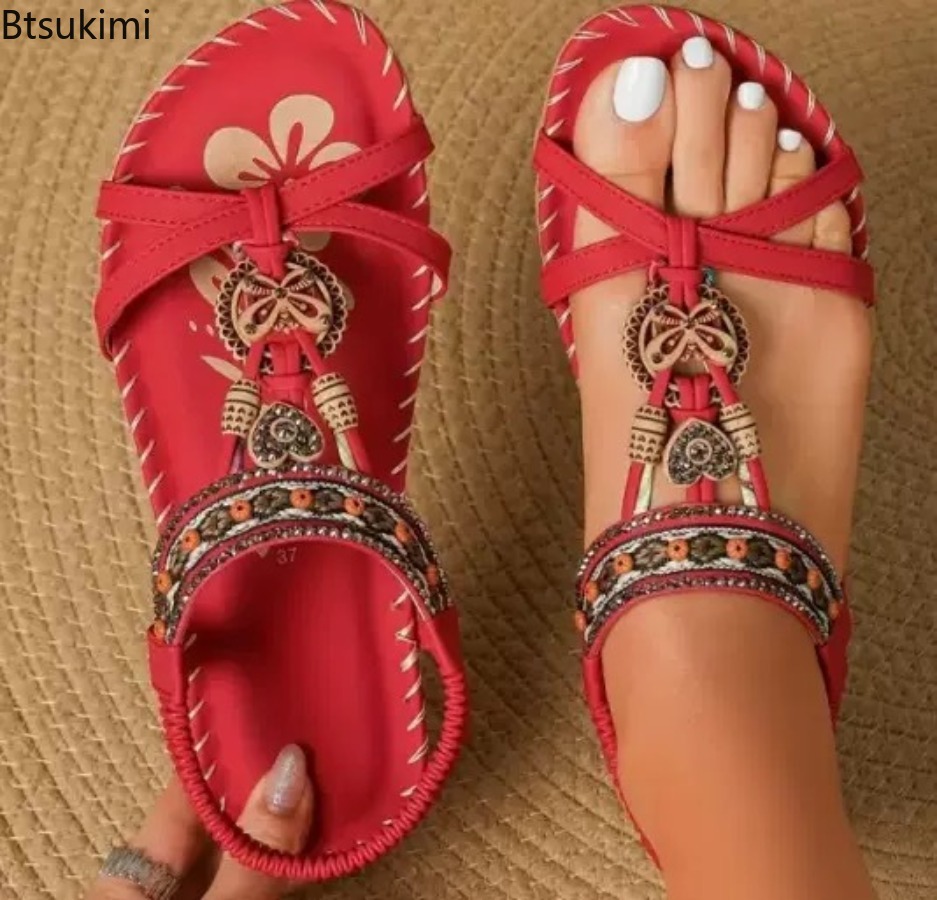 รองเท้าแตะสไตล์โบฮีเมียนสำหรับ - Ethnic Fashion บทวิจารณ์และราคา