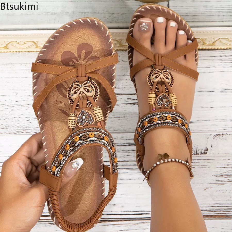 รองเท้าแตะสไตล์โบฮีเมียนสำหรับ - Ethnic Fashion บทวิจารณ์และราคา