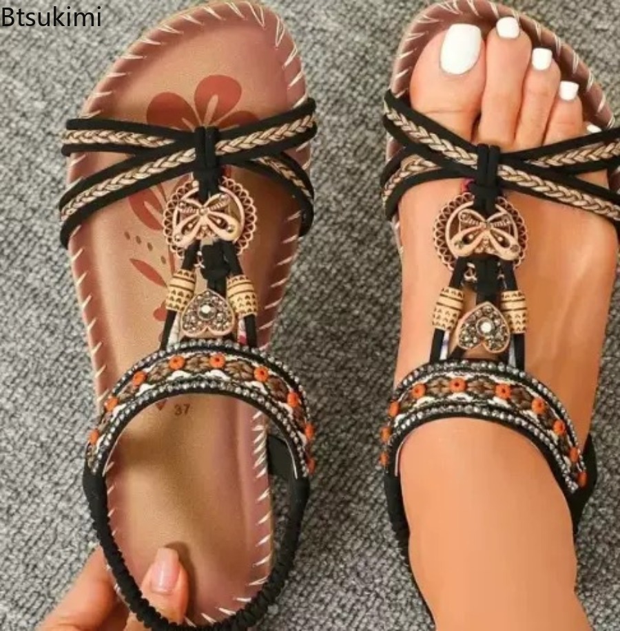 รองเท้าแตะสไตล์โบฮีเมียนสำหรับ - Ethnic Fashion บทวิจารณ์และราคา