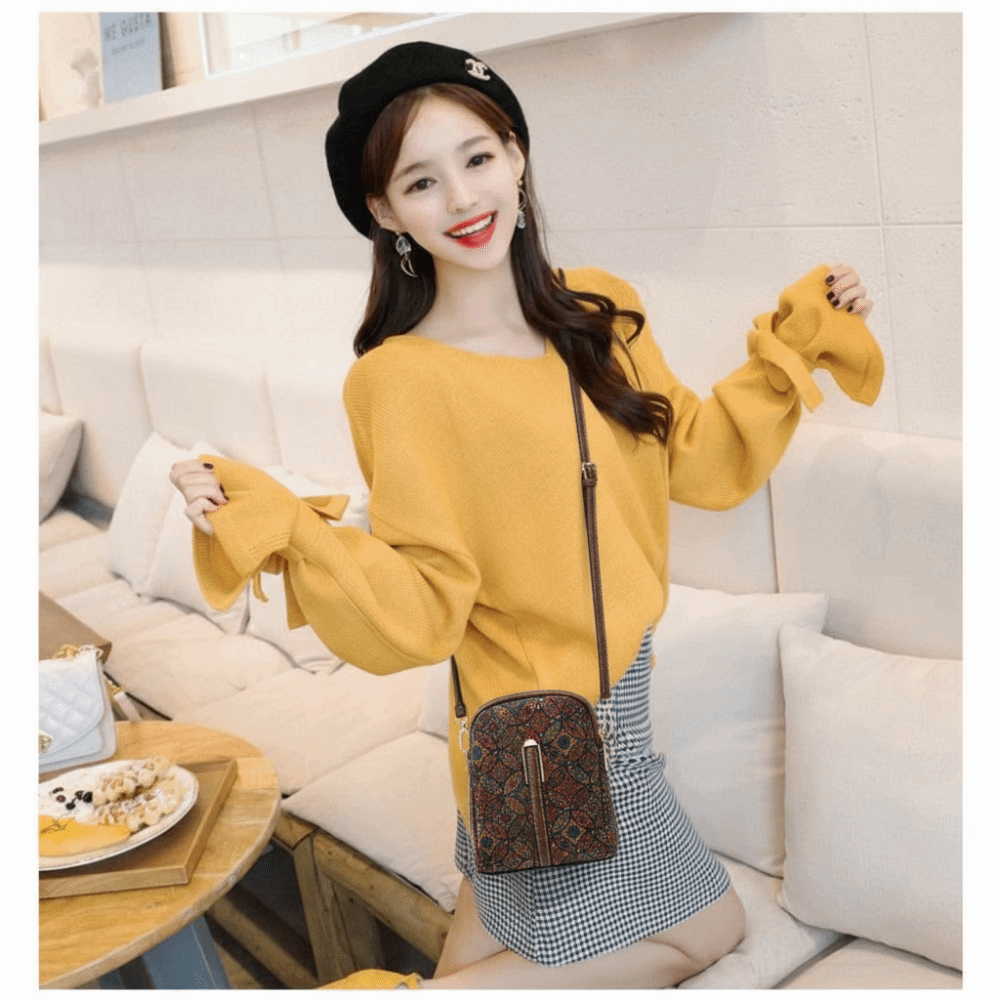 กระเป๋าโทรศัพท์พิมพ์ลายสไตล์โบ - Ethnic Fashion For Ladies บทวิจารณ์และราคา