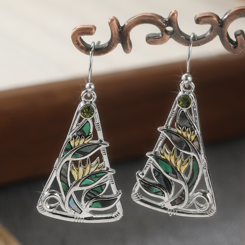 ต่างหูจี้ลายแกะสลักสีสันสดใสสไ - Ethnic Fashion Trend บทวิจารณ์และราคา